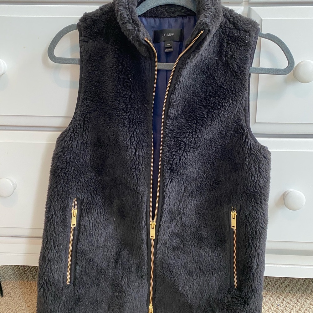 JCrew Plush Fleece Excursion Vest